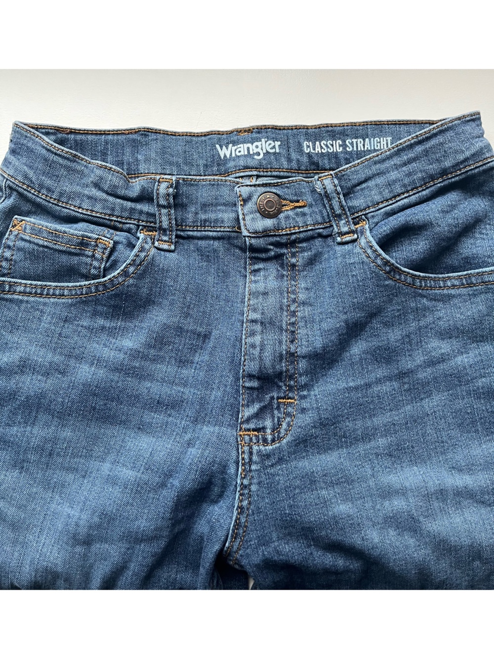 Wrangler Classic Straight boys Denim Jeans - Medium Blue pants youth 14